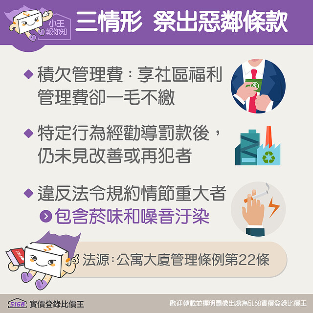 三種情形可祭出惡鄰條款|5168實價登錄比價王